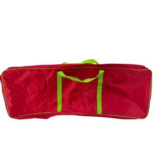Red Wrapping Paper Organizer Holds 40" Rolls Bows Bags Christmas Storage Tote‎